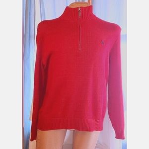 Mens Polo Ralph Lauren Sweater crewneck red size Large